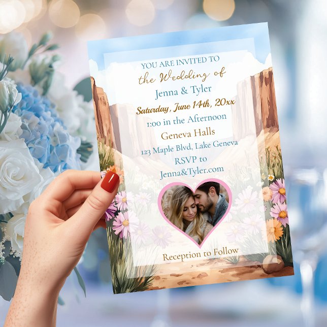Invitación Bonito Canyon Tema Boda (Subido por el creador)