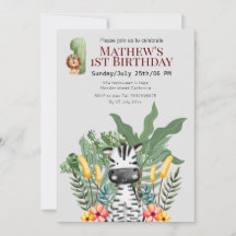 Bonito cebra l Animales salvajes l Safari 1º cumpl