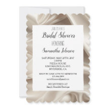 Bonito Champagne Gold Faux Satin Bridal Shower