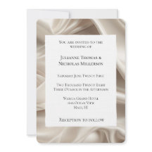 Bonito Champán Oro Faux Satin Boda