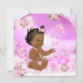 Invitación Bonito Chica Baby Shower