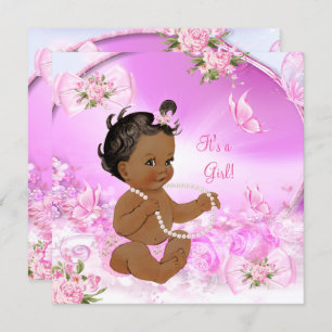 Invitación Bonito Chica Baby Shower