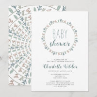 Bonito Dusty Blue Pastel Lavendar Baby Shower