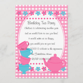 Invitación Bonito Fiesta de té