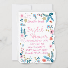 Invitación Bonito Floral Bridal Shower