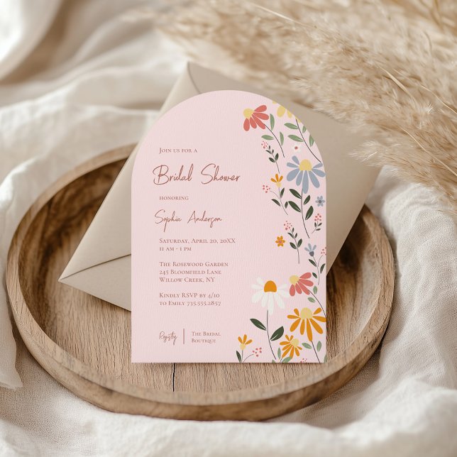 Invitación Bonito Floral Bridal Shower (Subido por el creador)