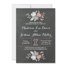 Bonito Floral Chalkboard Ensayo Cena