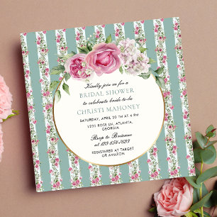 Invitación Bonito Floral Garden Bridal Shower