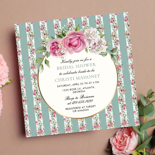 Invitación Bonito Floral Garden Bridal Shower (Subido por el creador)