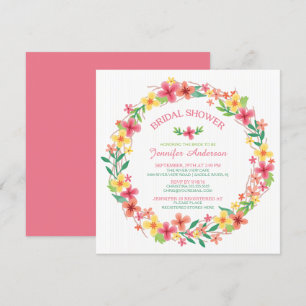 Invitación Bonito Floral Wreath Spring Briower