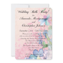 Bonito Flores salvajes rosas y azules Recepción de