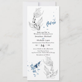 Invitación Bonito Koi Japonés Pescado Todo En Un Boda