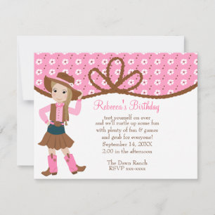 Invitación ¡bonito Lil' Cowgirl!