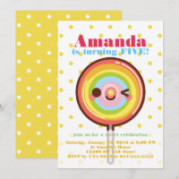Bonito lindo arrecia cumpleaños lollipop