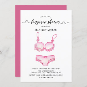 Invitación Bonito Lingerie Bridal Shower