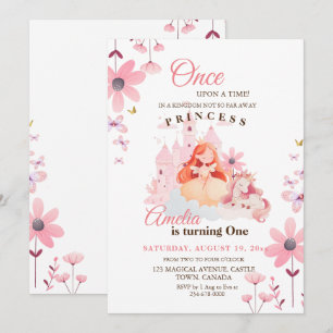 Invitación Bonito Little Princess Flower Birday