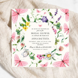 Invitación Bonito Me Da Mariposas Ducha Bridal