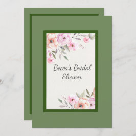 Invitación Bonito Pastel Petals Bridal Shower