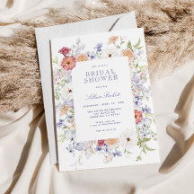 Bonito Pastel Spring Floral Frame Bridal Shower