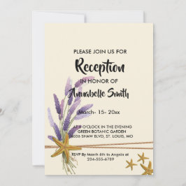 Invitación bonito Recepción sencilla de pez estrella