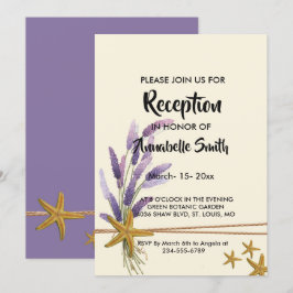 Invitación bonito Recepción sencilla de pez estrella