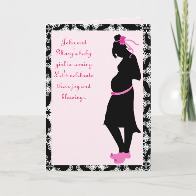 Invitación bonito rosa (Anverso)