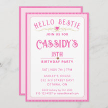 Bonito Rosa 13 cumpleaños