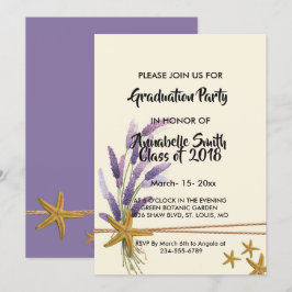 Invitación bonito Sencilla Graduación de pez estrella