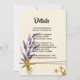 Invitación bonito Simple Starfish Envase