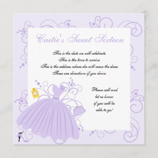 Invitación Bonito Vestido Hermoso