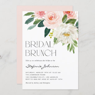 Invitación Bonito Watercolor Flowers Garden Bridal Brunch