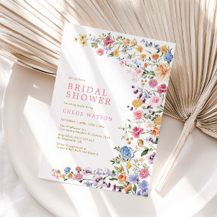 Invitación Bonito Wildflower Meadow Bridal Shower