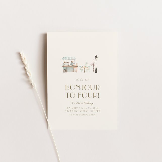 Invitación Bonjour a cuatro partidos franceses de cumpleaños  (Subido por el creador)