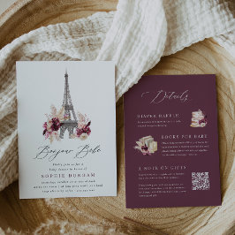 Invitación Bonjour Bébé All in One Paris Baby Shower