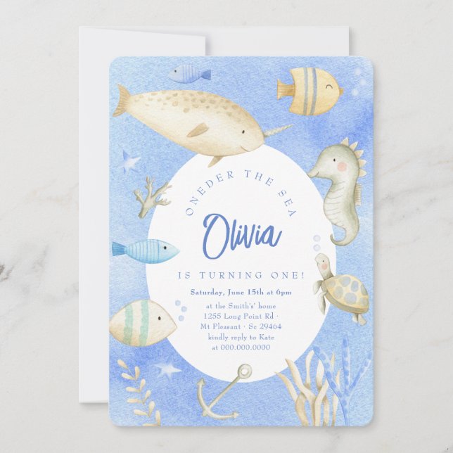 Invitación Bonjour Bebe Francés Pingüino Neutral Baby Shower (Anverso)