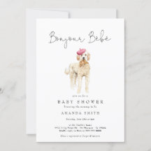 Bonjour Bebe French Golden Doodle Baby Shower