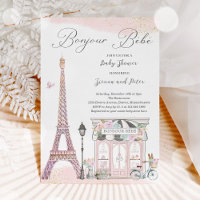 Bonjour Bébé Paris Baby Shower francés parisino