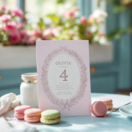 Invitación Bonjour Bebe Patisserie Francesa Fiesta de cumplea