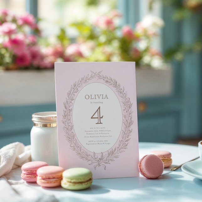 Invitación Bonjour Bebe Patisserie Francesa Fiesta de cumplea (Subido por el creador)