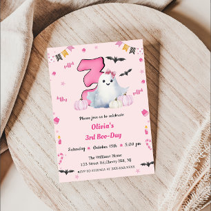 Invitación Boo 3 cumpleaños
