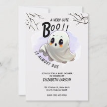 Boo Baby Shower Halloween tema Fiesta Cute