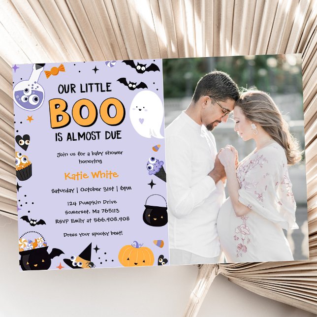Invitación Boo Baby Shower Nuestro Pequeño Boo Casi Se Debe A (Subido por el creador)