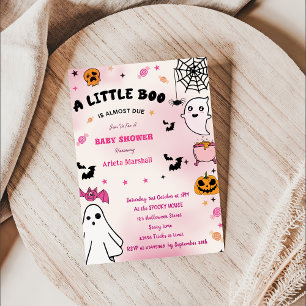 Invitación Boo Baby Shower Nuestro Pequeño Bote Casi Se Debe