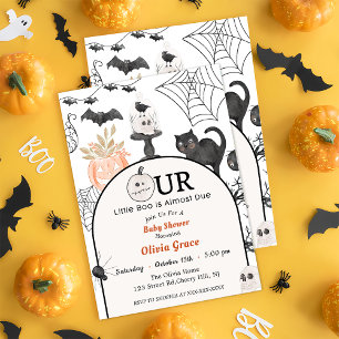 Invitación Boo Baby Shower Nuestro Pequeño Bote Casi Se Debe