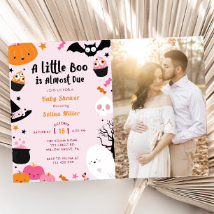 Invitación Boo Baby Shower Nuestro Pequeño Bote Casi Se Debe