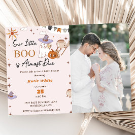 Invitación Boo Baby Shower Nuestro Pequeño Bote Casi Se Debe