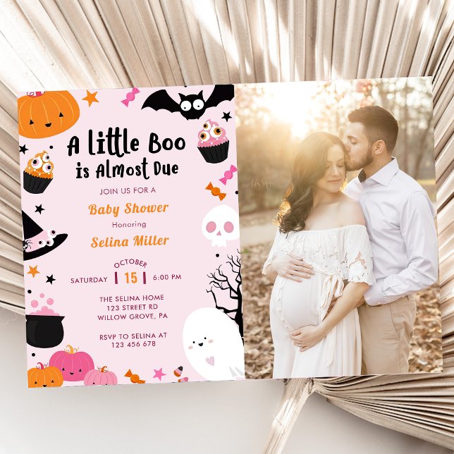 Invitación Boo Baby Shower Nuestro Pequeño Bote Casi Se Debe (Subido por el creador)
