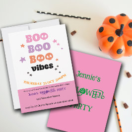 Invitación BOO BOO BOO Vibes Halloween