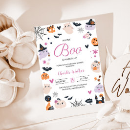 Invitación Boo casi se debe a Baby Shower temática de Hallowe