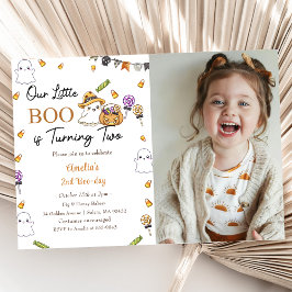 Invitación Boo Cumpleaños Nuestro Pequeño Boo Se Está Divirti